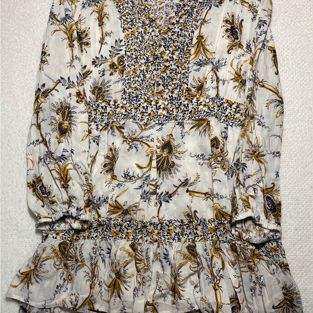 Women’s Floral Boho Hippie Indie Long Sleeve Tunic